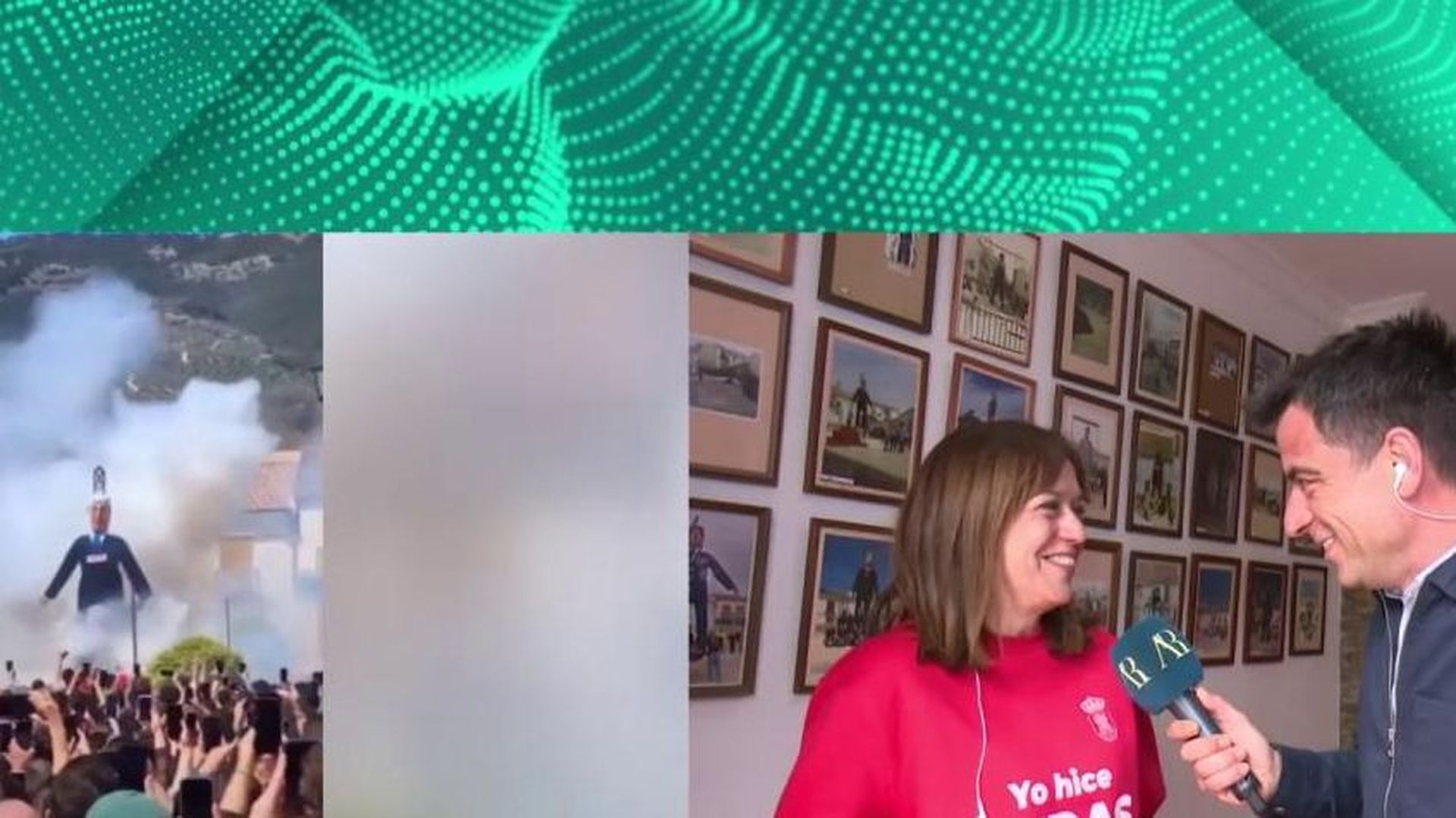 La alcaldesa del municipio de la quema al muñeco Netanyahu: "Ha sido una protesta en contra del genocidio"