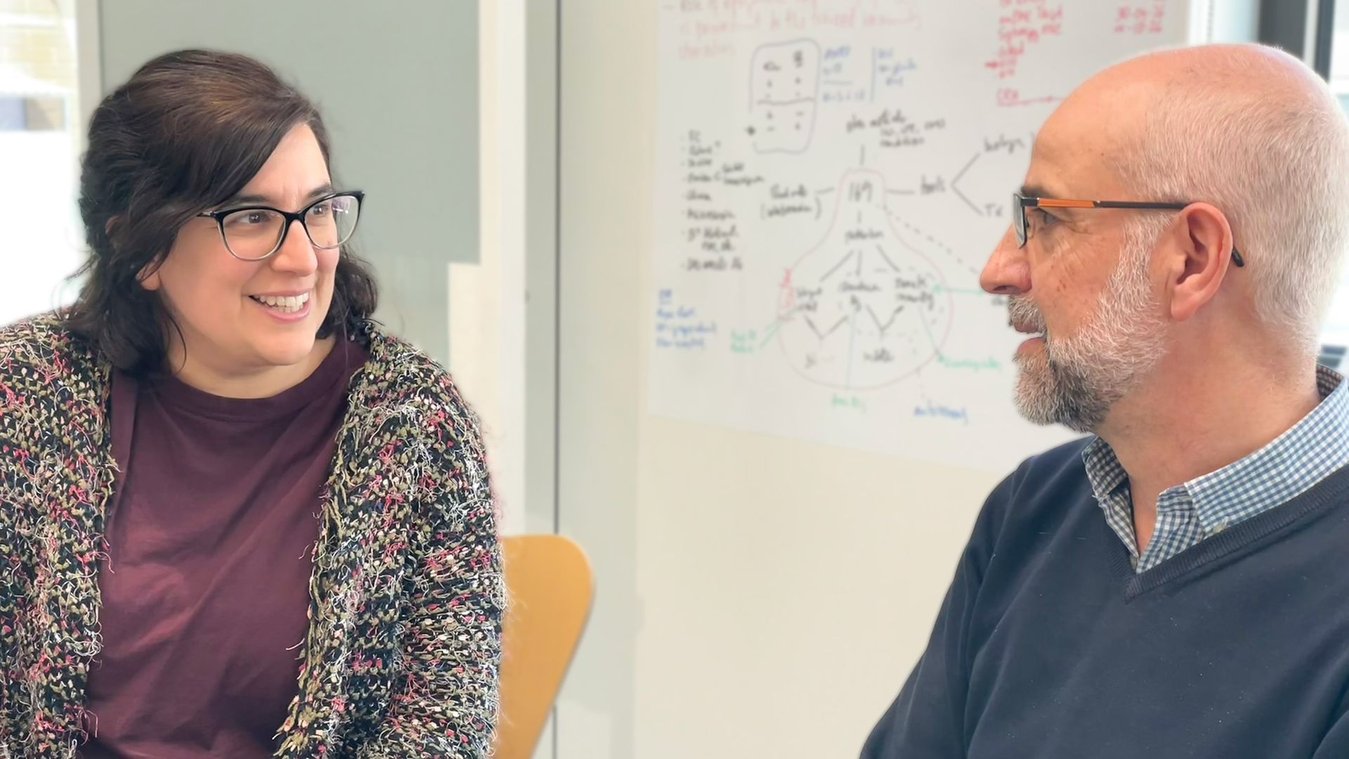 Los investigadores Maria Salgado y Javier Martinez Picado