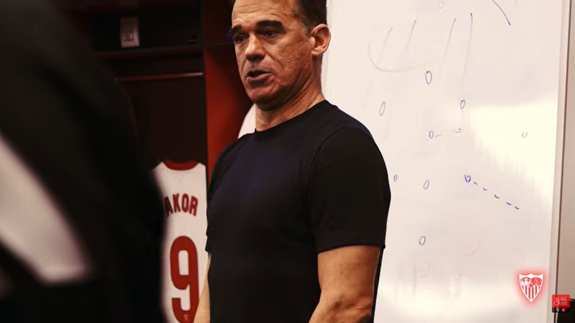 Luis García Plaza, en su primer día en Nervión