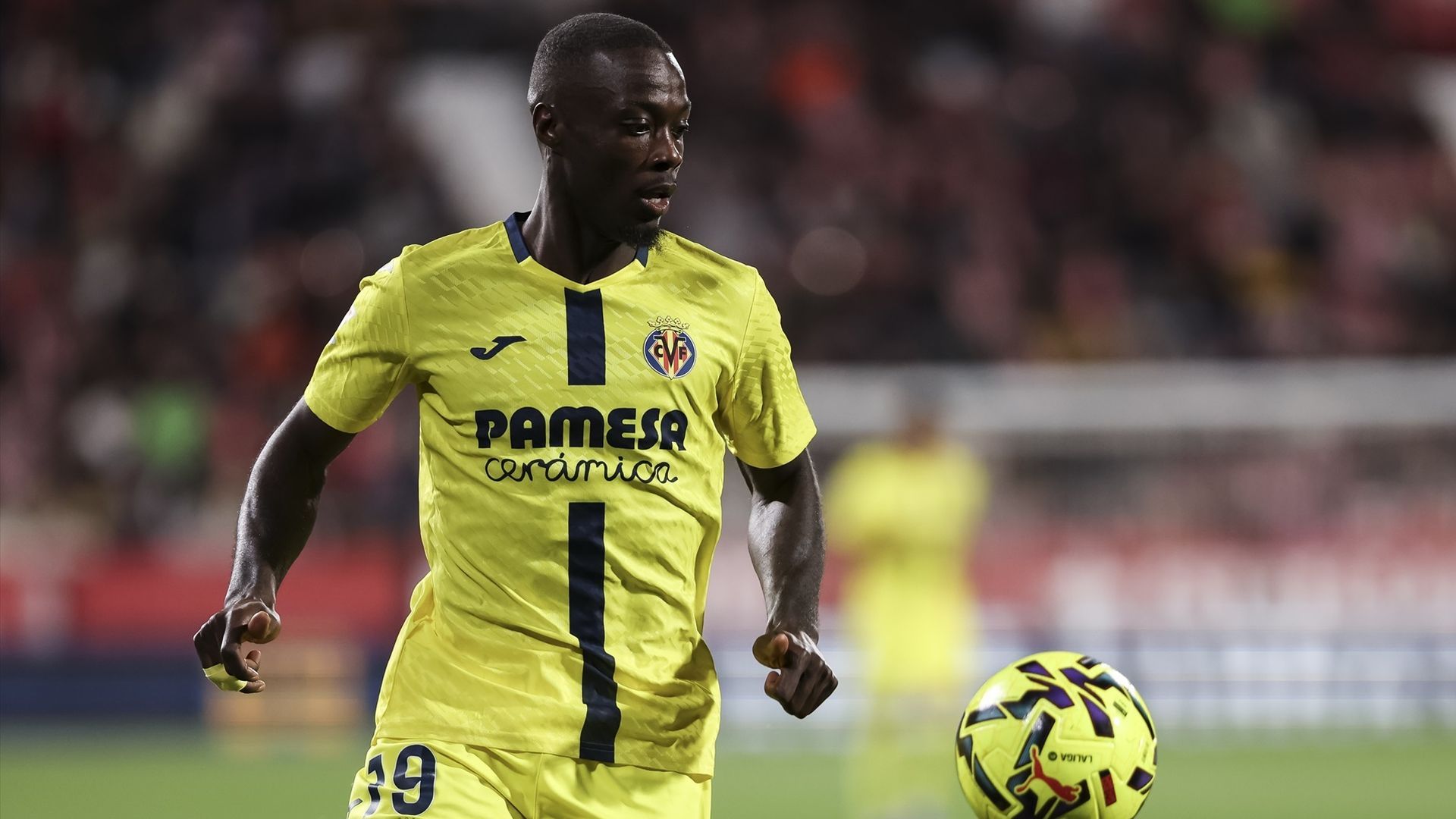 Nicholas Pépé durante un partido del Villarreal esta temporada