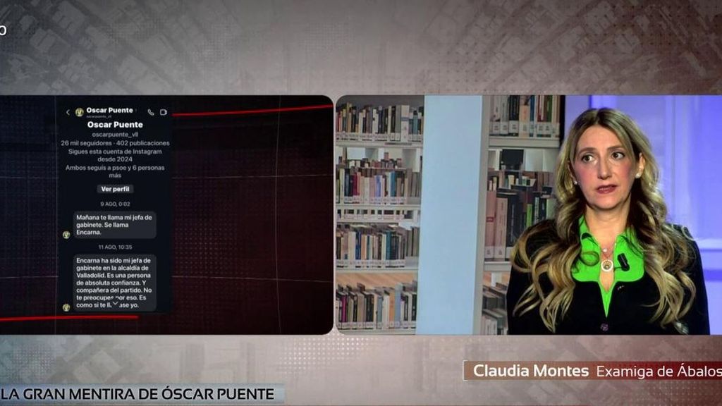 Claudia Montes, tras salir a la luz los mensajes entre Óscar Puente y Ábalos sobre su contratación en LogiRail: "Tengo 'pantallazos'"