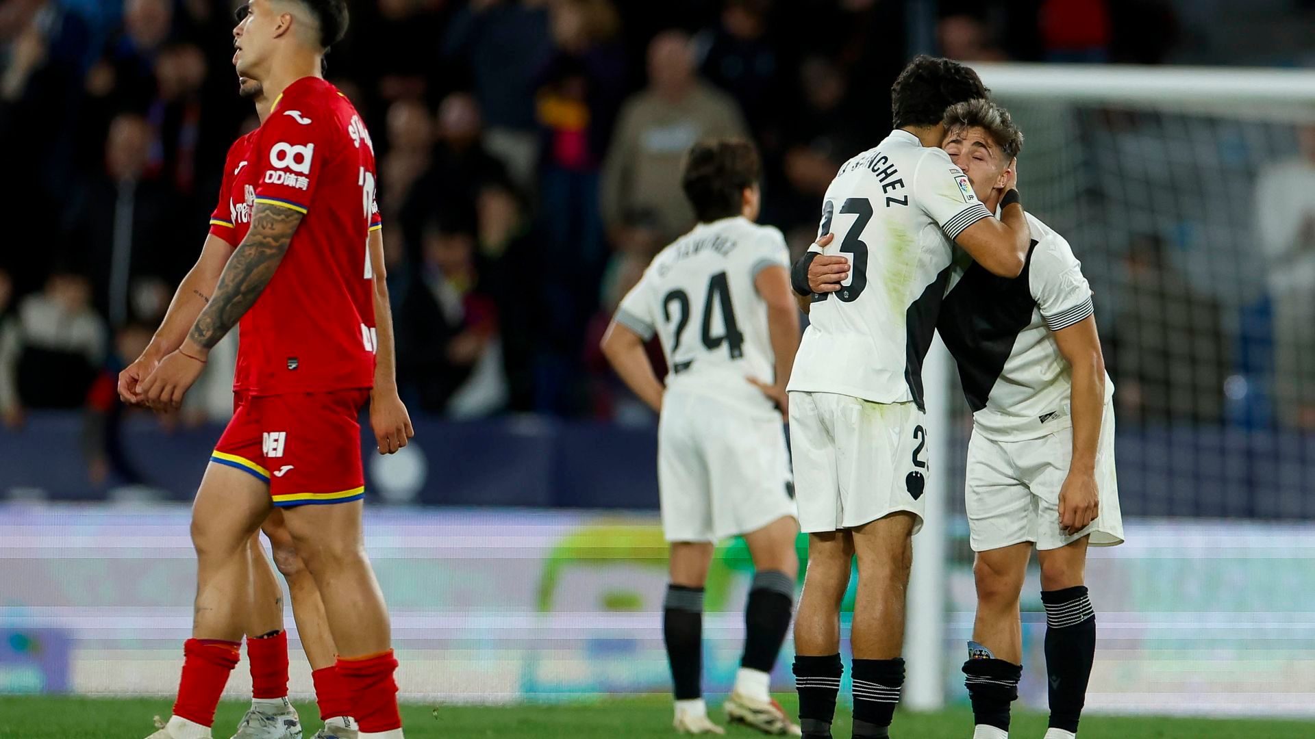 El Levante UD celebra su gol ante el Getafe El Levante UD celebra su gol ante el Getafe