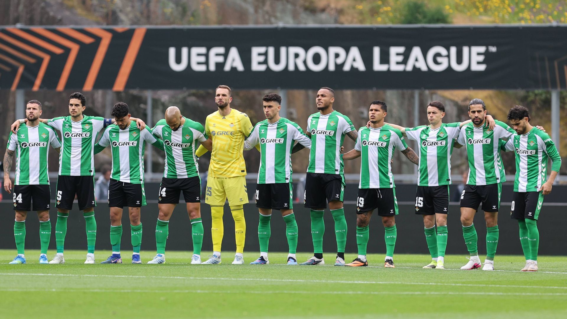 El once del Betis contra el Braga El once del Betis contra el Braga
