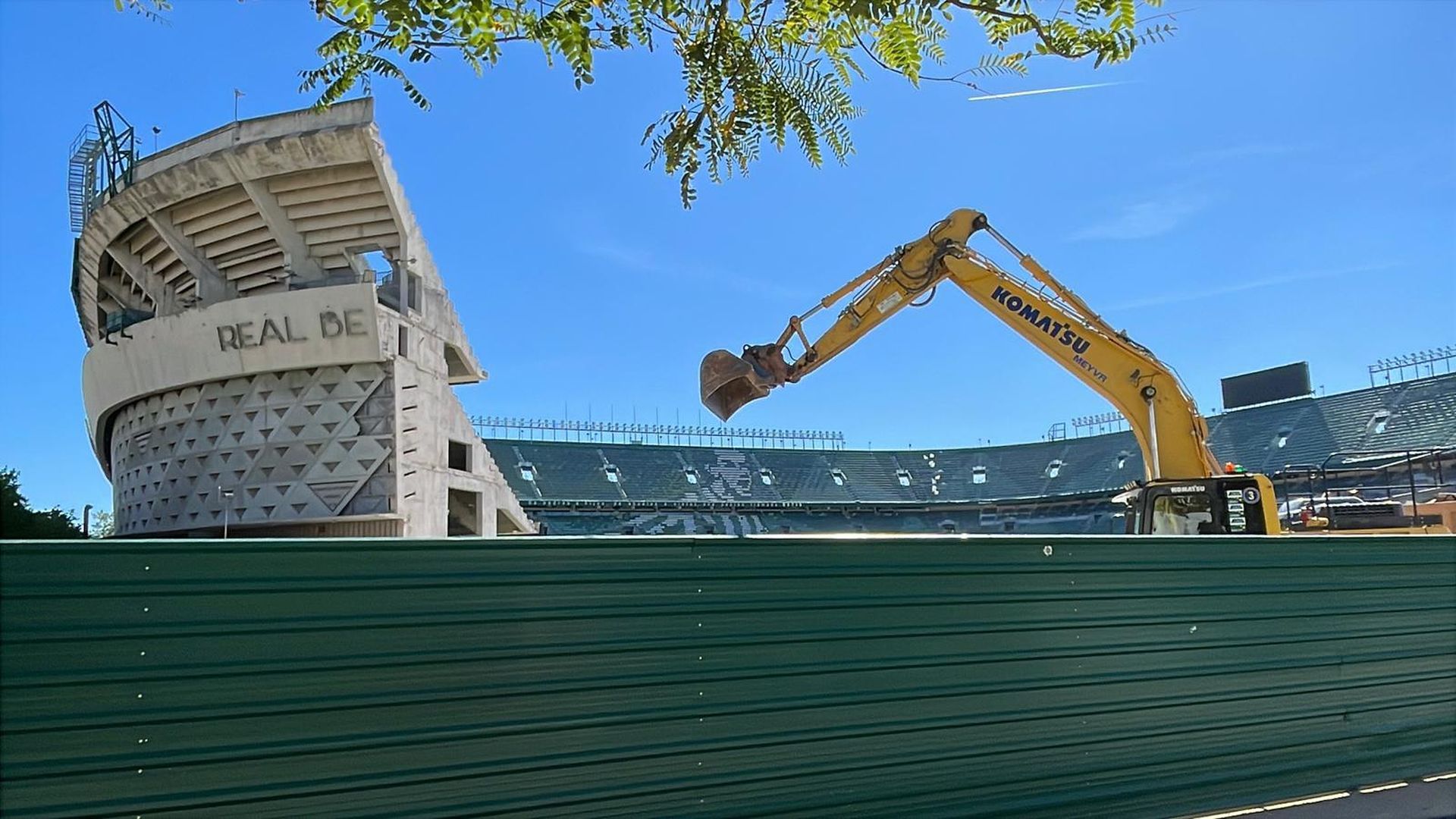 El reinicio de las obras del Benito Villamarín