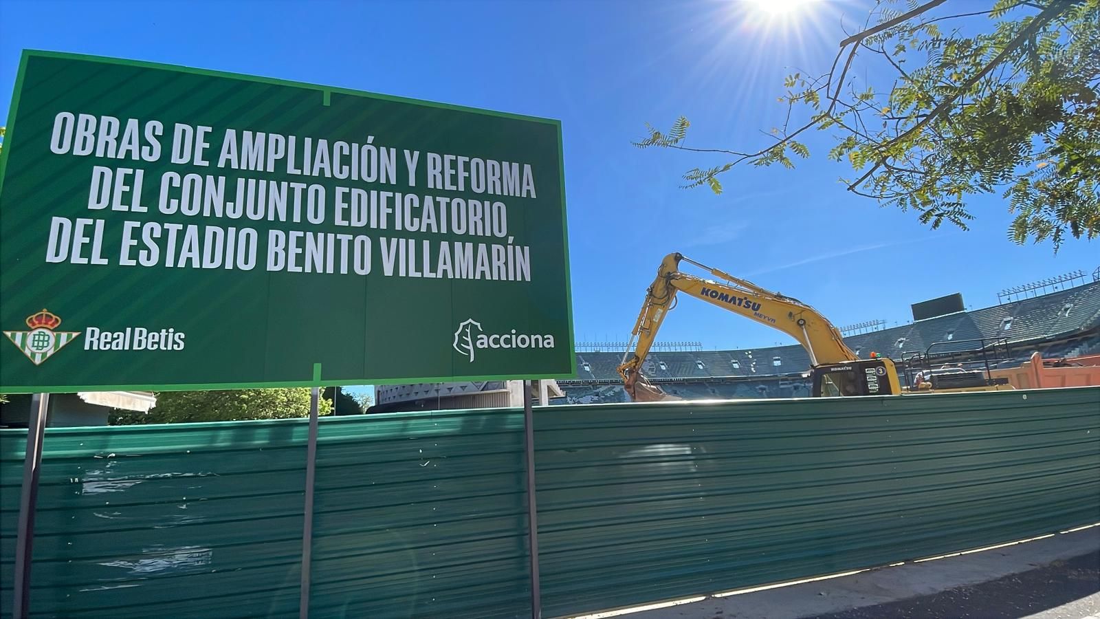El reinicio de las obras del Benito Villamarín