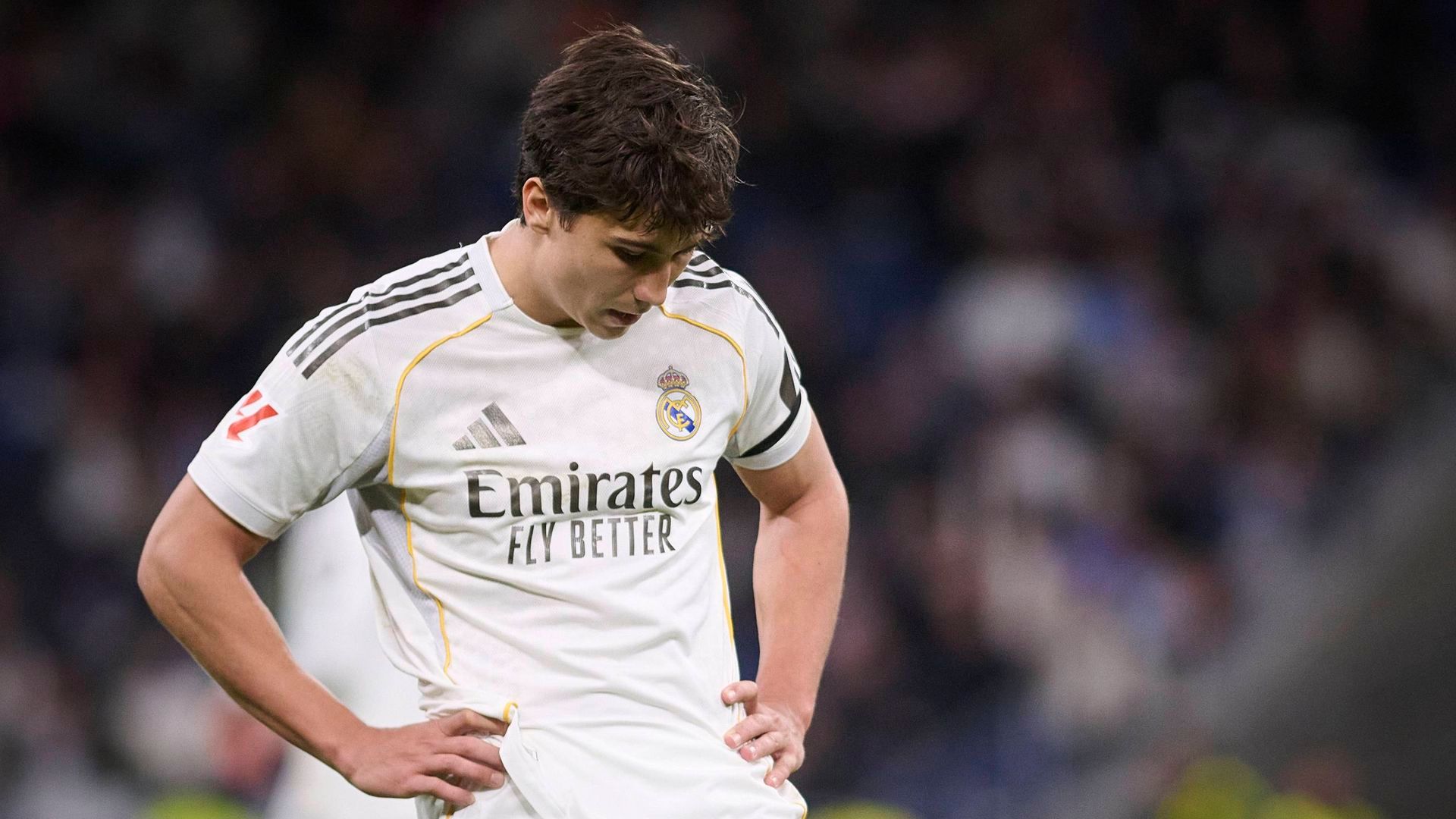 Gonzalo García, en un partido con el Real Madrid Gonzalo García, en un partido con el Real Madrid