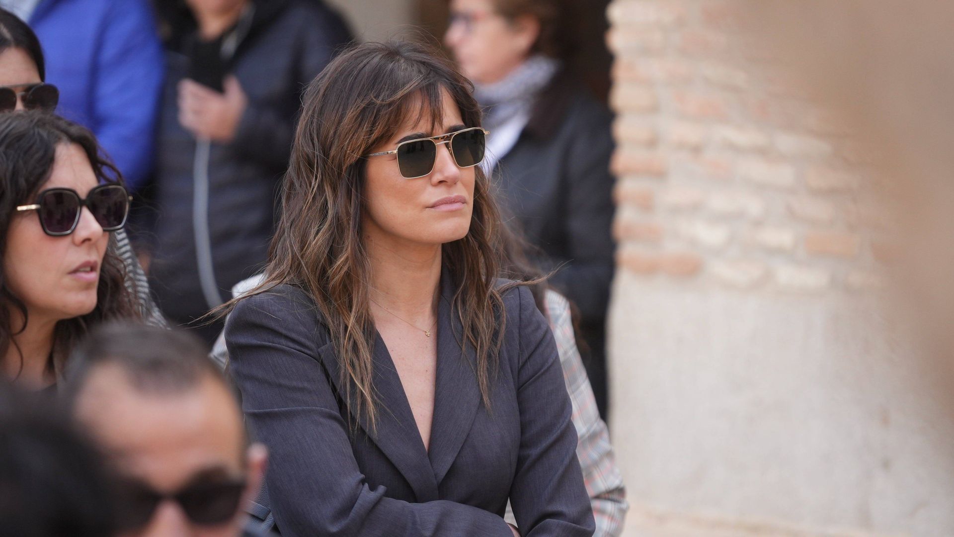 Isabel Jiménez, en el funeral de la madre de Sara Carbonero