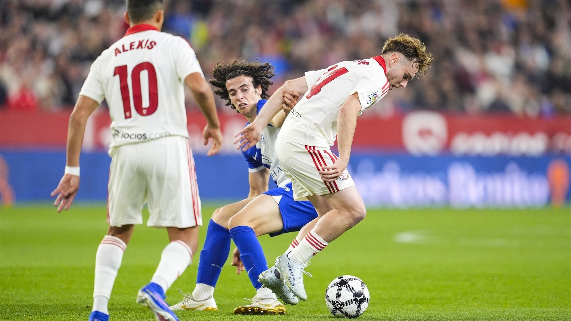 Javi Morcillo, en el Sevilla - Atlético de Madrid