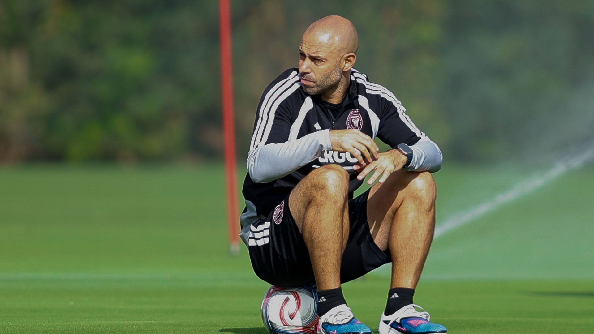 Javier Mascherano, en un entrenamiento del Inter Miami Javier Mascherano, en un entrenamiento del Inter Miami
