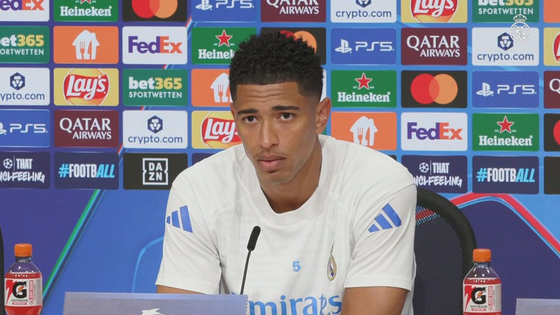 Jude Bellingham, en sala de prensa Jude Bellingham, en sala de prensa