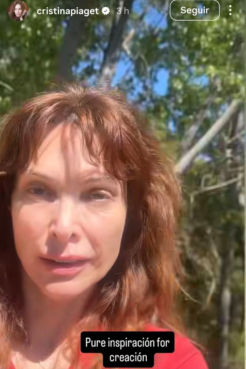 Cristina Piaget ha mostrado el lugar qye describe como "paraíso" e ideal para buscar "inspiración"