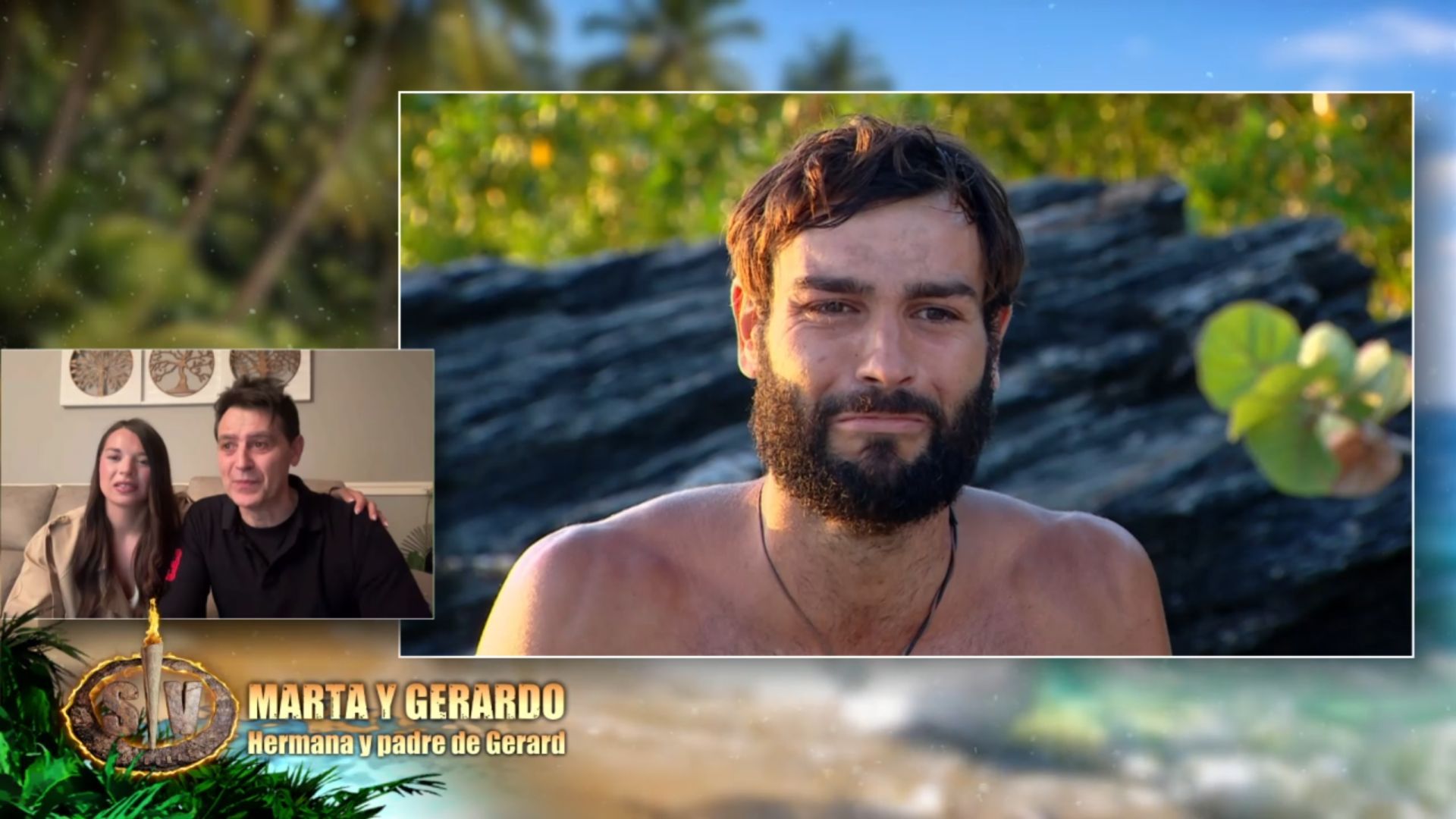 Gerard, completamente emocionado, agradece a su familia el gran legado le que han dejado: 