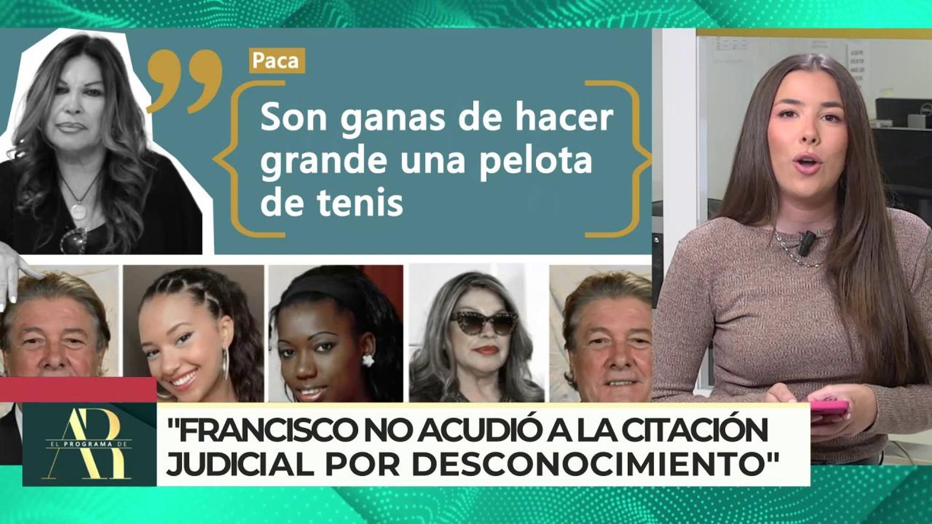 'El Programa de Ana Rosa' contacta con Paca, la mujer del cantante Francisco