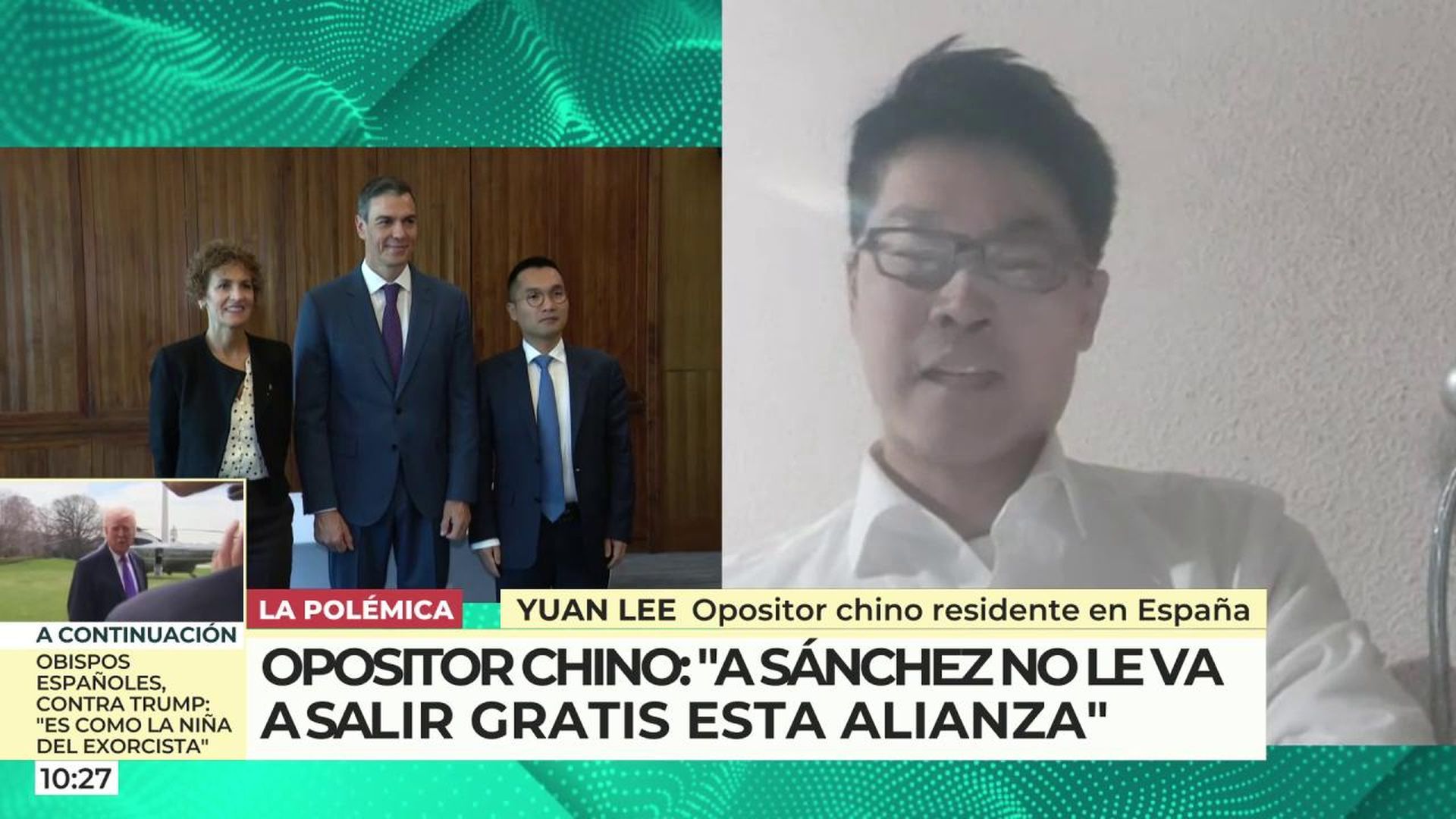 'El Programa de Ana Rosa' Entrevista a Yuan Lee, opositor chino residente en España