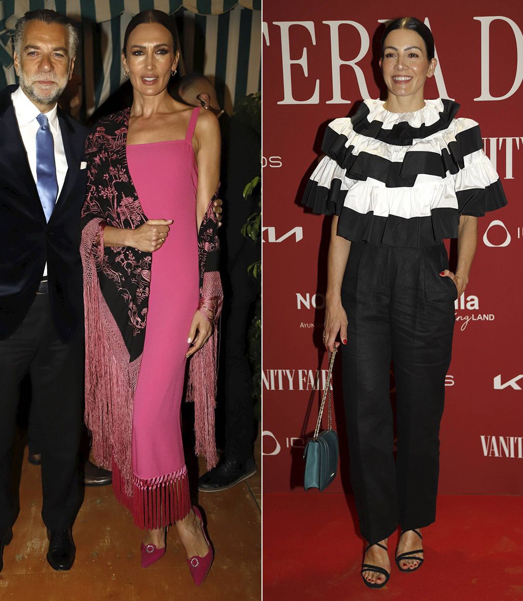 Nieves Álvarez y Virginia Troconis en la noche del pescaíto