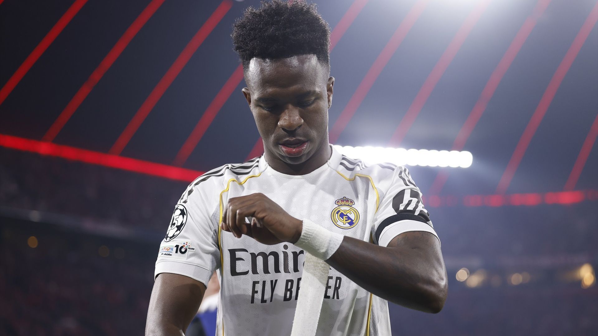 Vinicius, en el Bayern-Real Madrid Vinicius, en el Bayern-Real Madrid