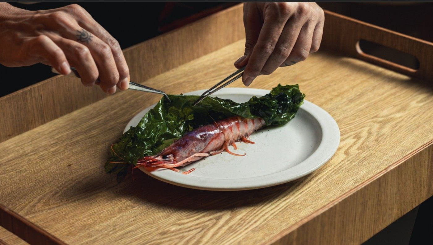 Uno de los impecables platos del chef Manu Núñez