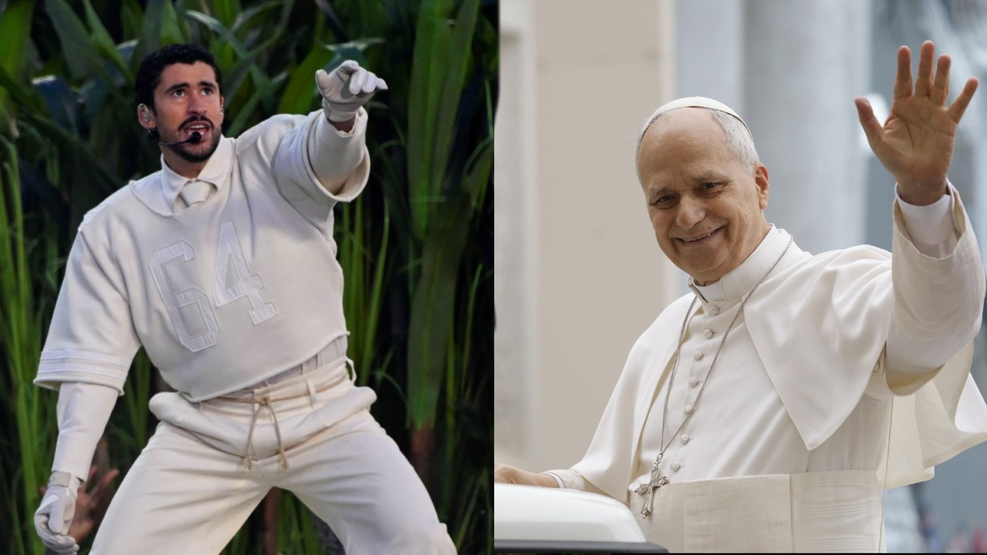 Bud Bunyy y el Papa León Bud Bunyy y el Papa León