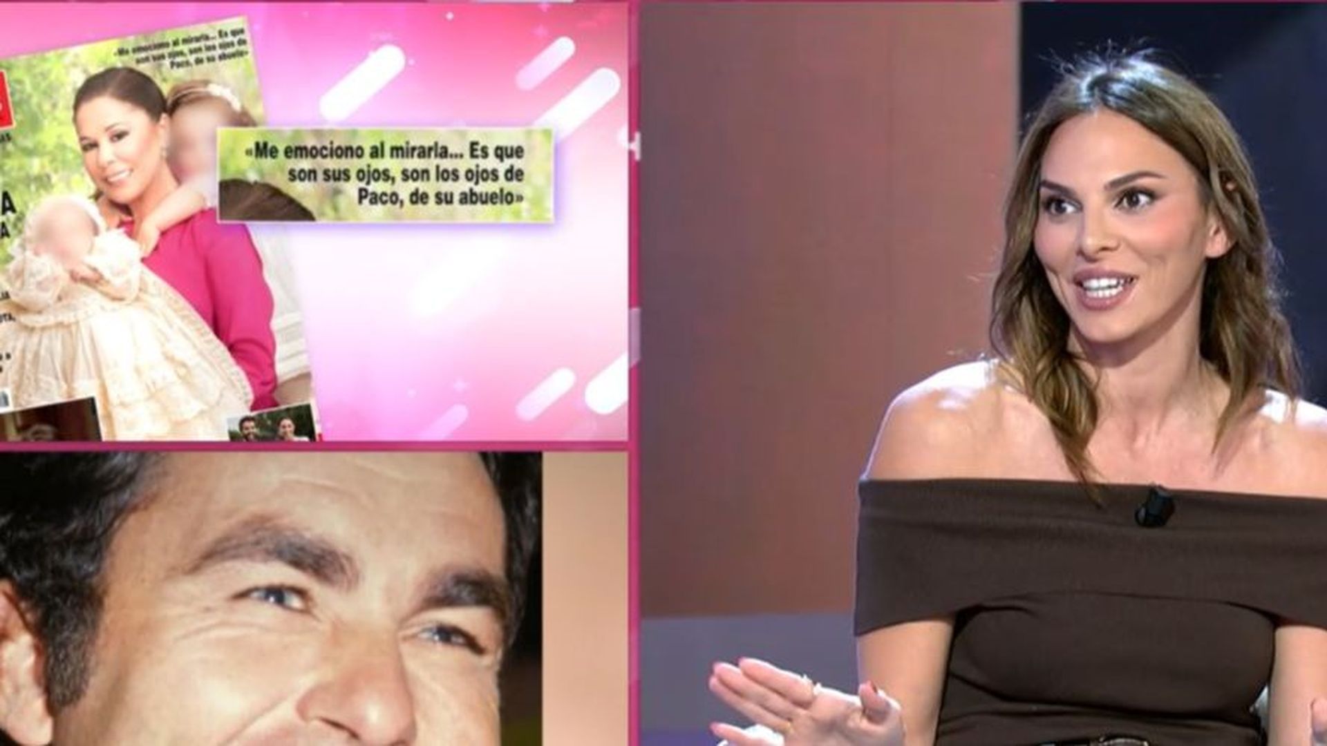 Irene Rosales desvela el contenido del mensaje que Isabel Pantoja envió a su hija y se pronuncia sobre la portada del bautizo