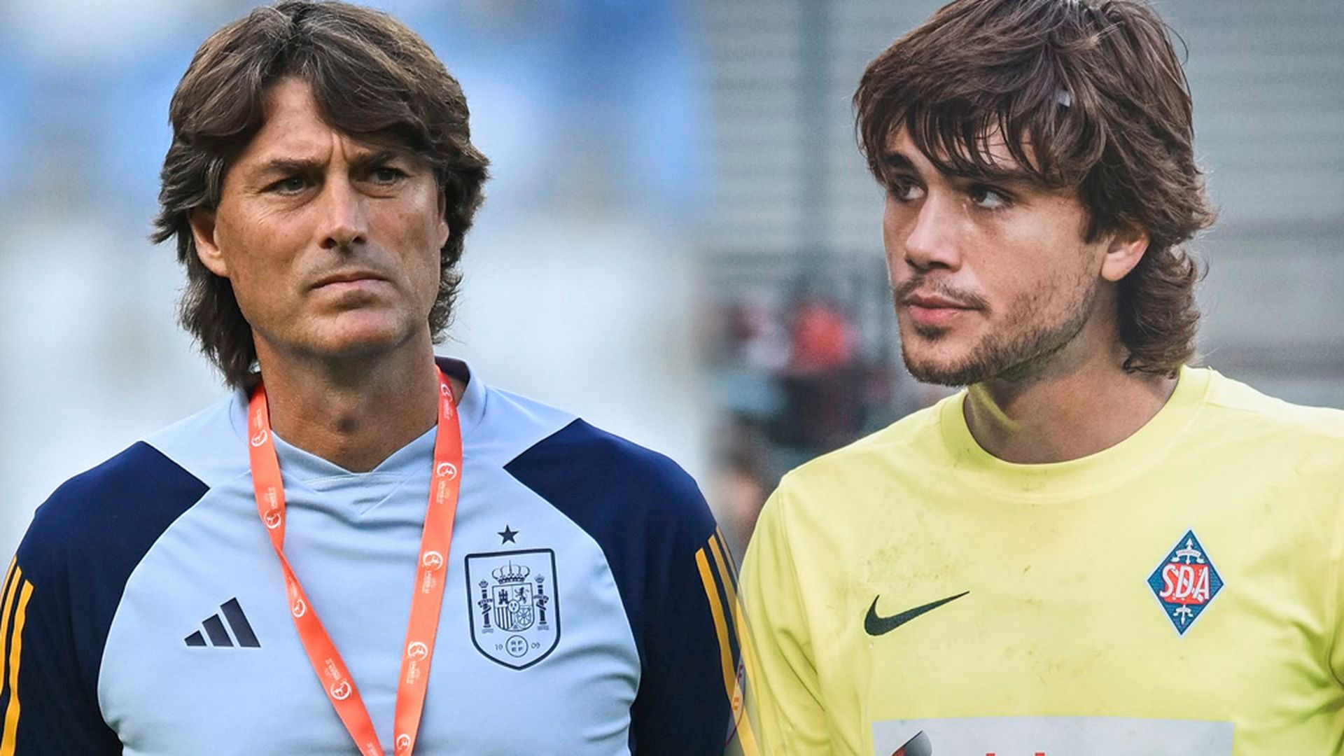 Julen Guerrero y su hijo pequeño, Julen Jon