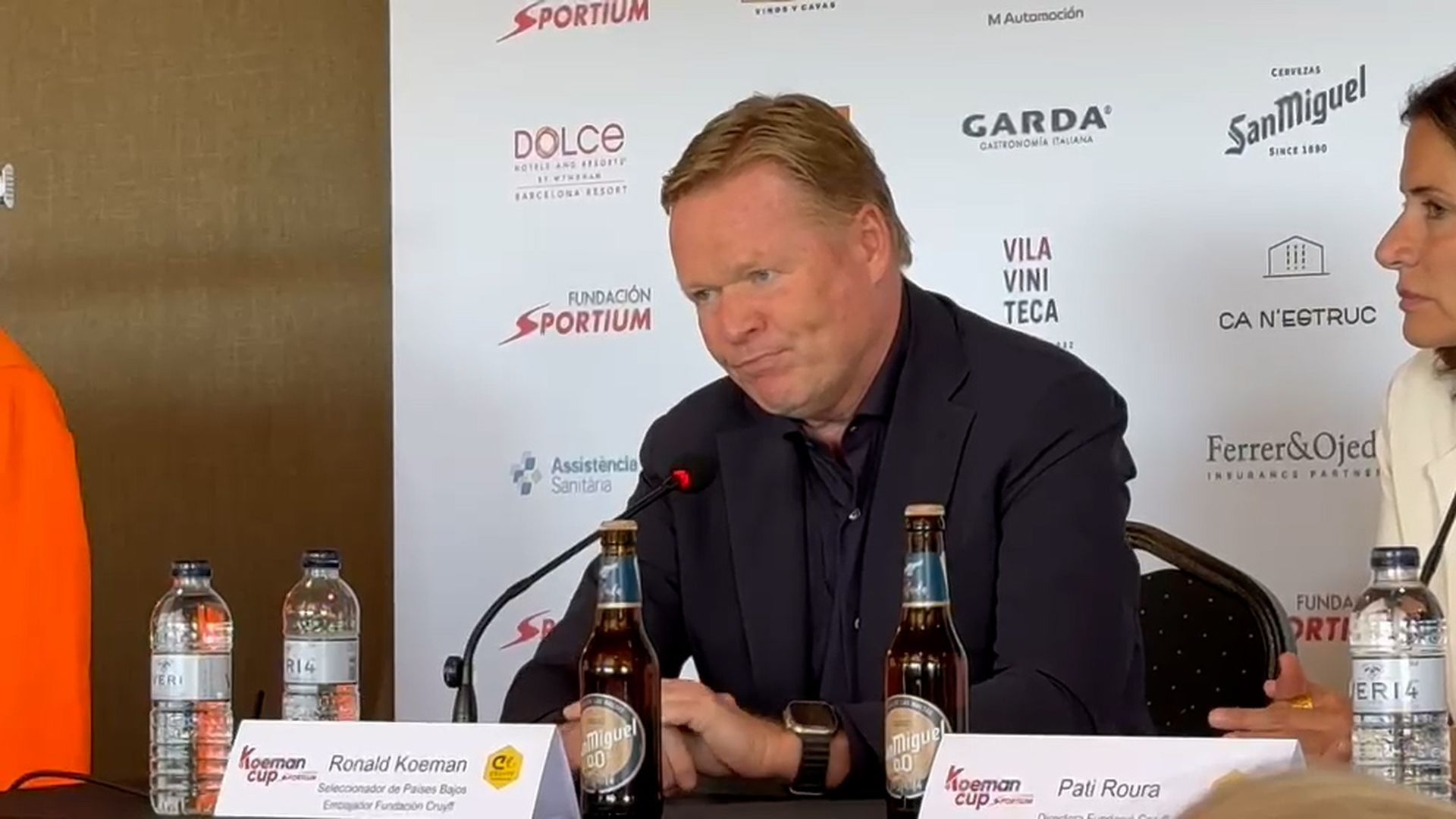 Koeman, en un acto de su torneo benéfico de golf
