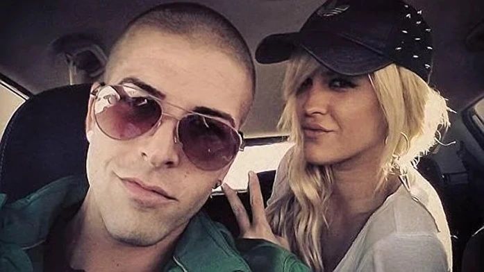 Labrador e Ylenia durante sus años de romance