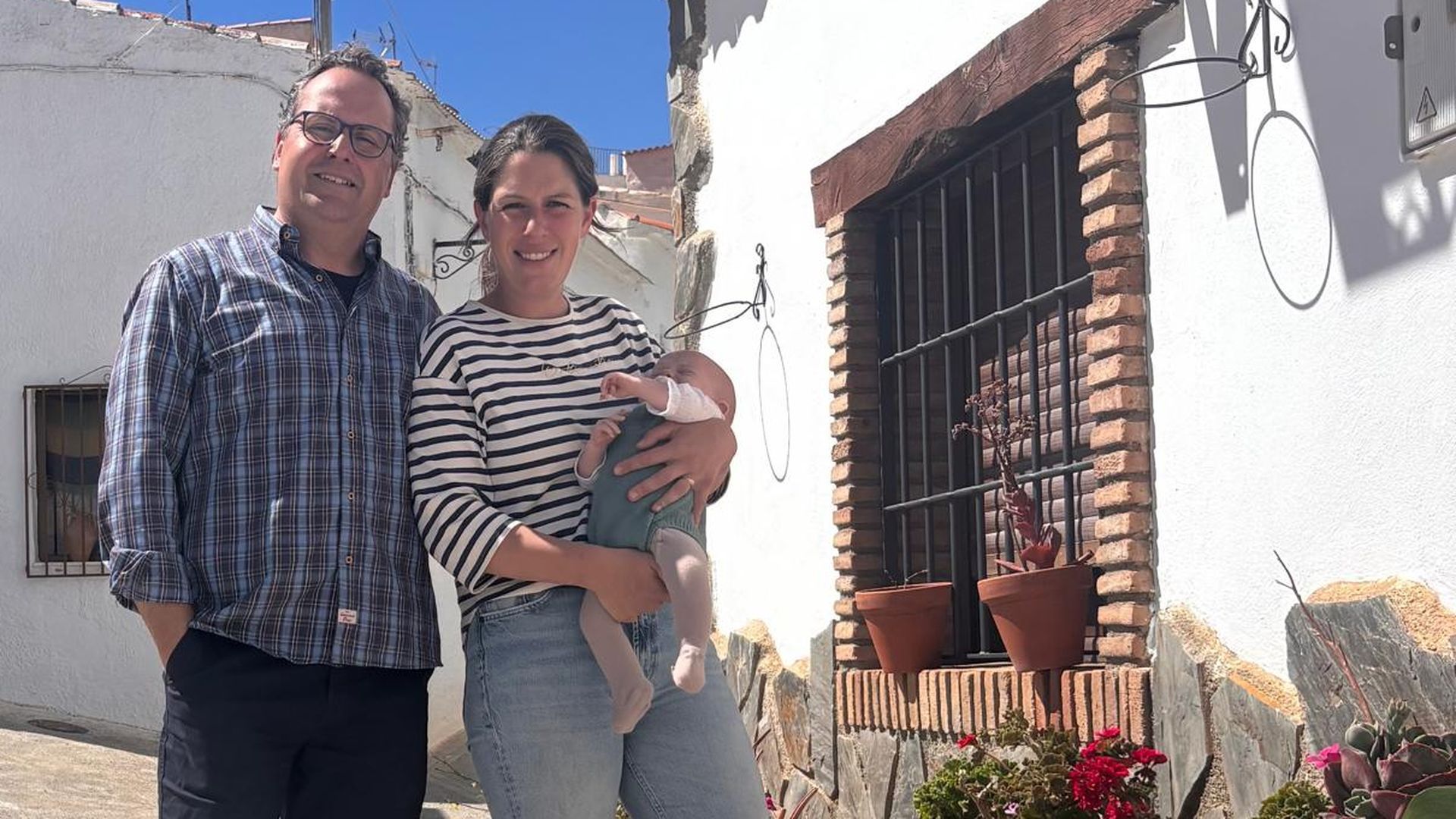 Martín con sus padres