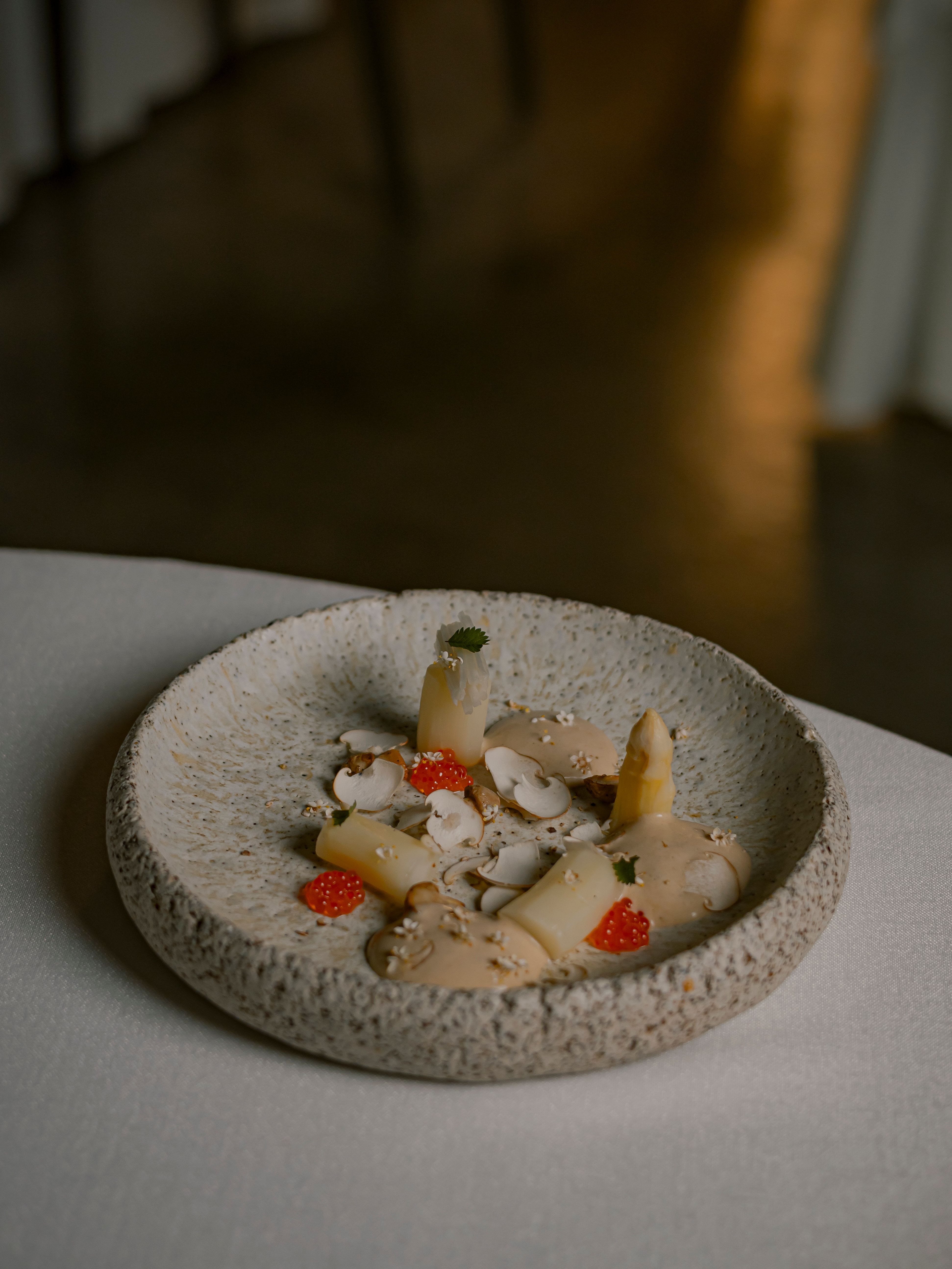 Uno de los pases de su menú degustación