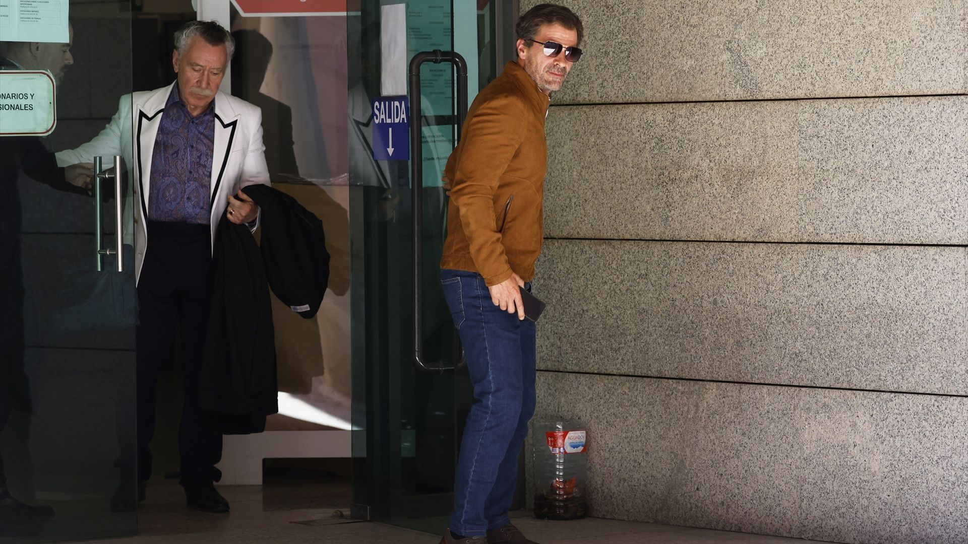 Rodolfo Sancho, captado a la salida de los juzgados de Alcobendas, ha asegurado que solo dio un consejo a su exmujer