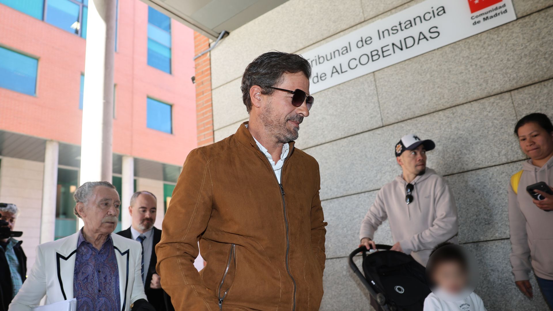 Rodolfo Sancho llegando al juzgado de Alcobendas