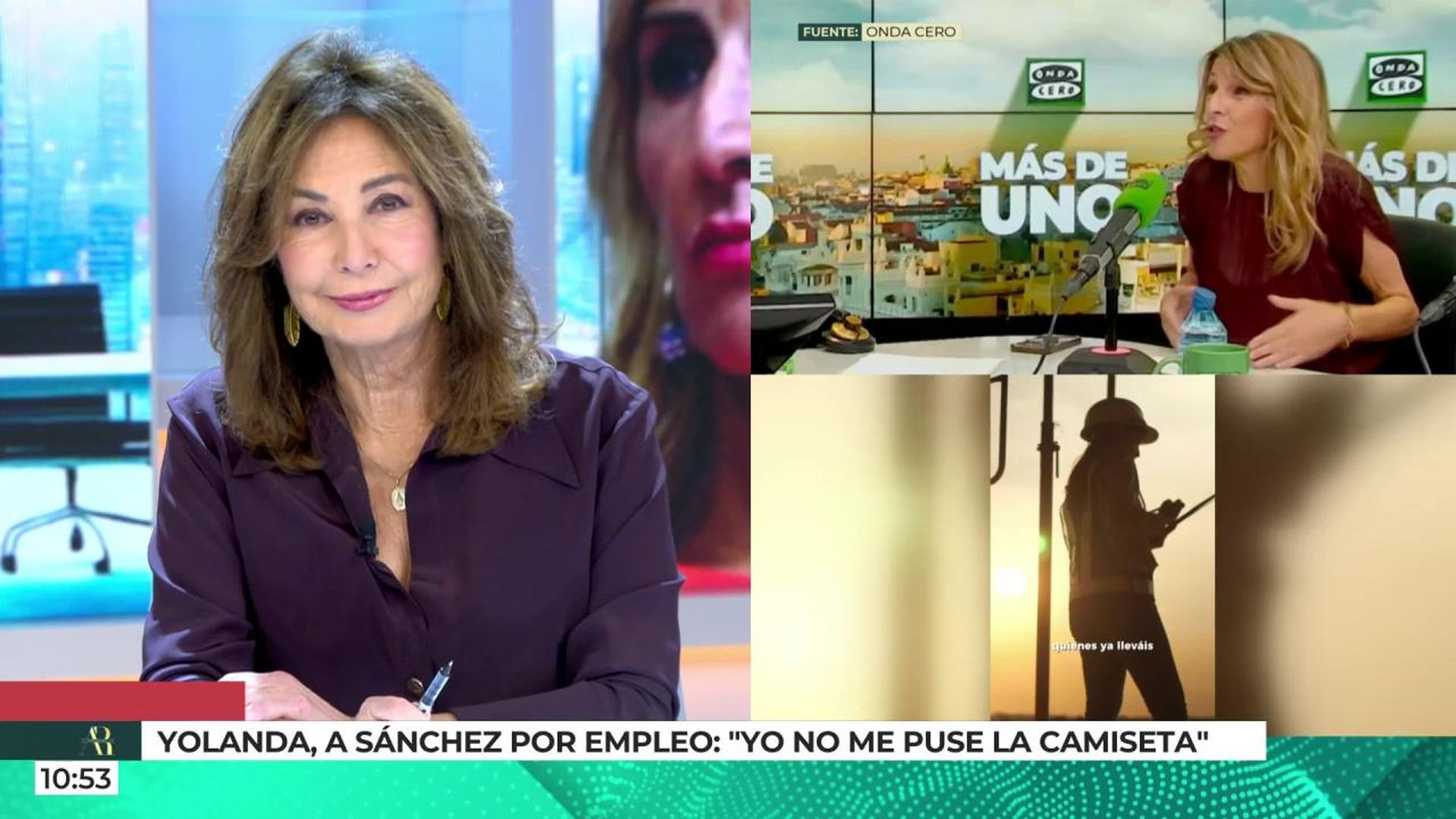 Yolanda Díaz lanza un dardo contra Pedro Sánchez