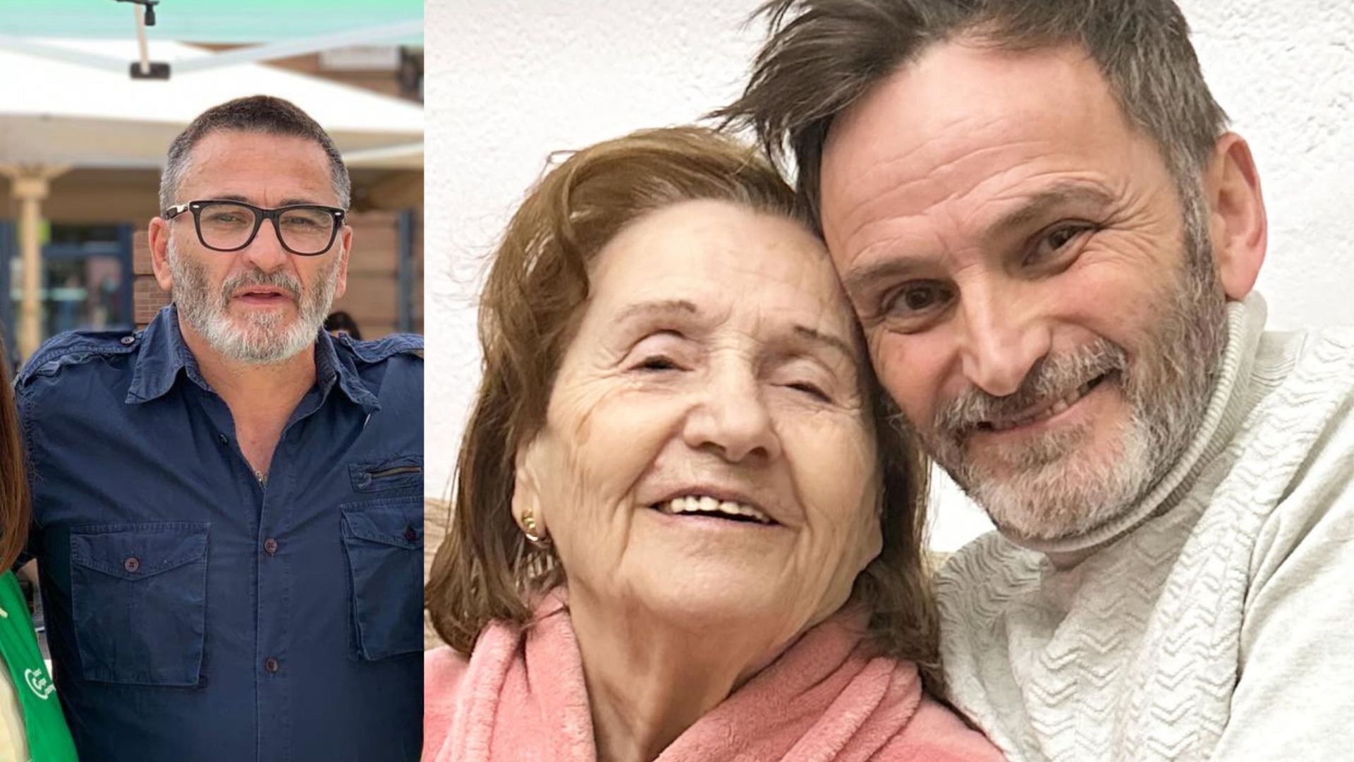 A la izquierda, José María, hermano de Fernando; a la derecha, el actor con María, su madre