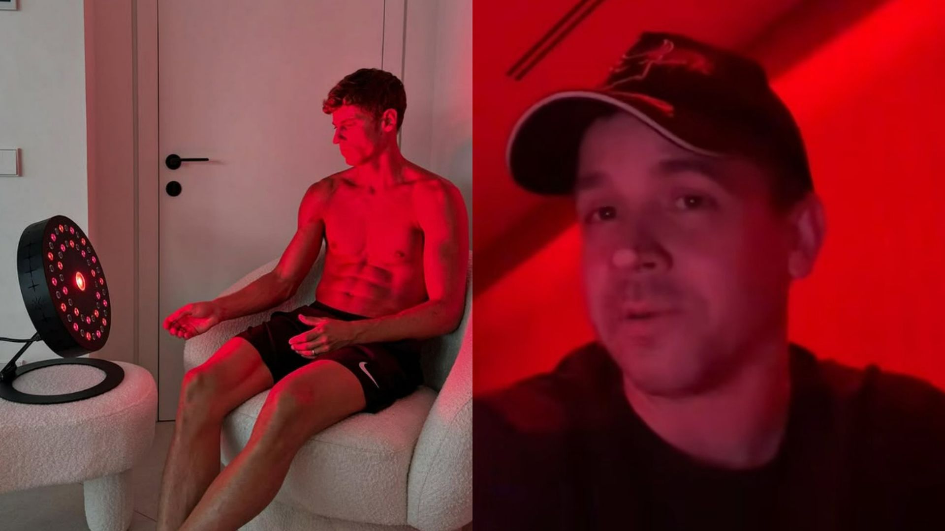 A la izquierda, Marcos Llorente; a la derecha, Dabiz Muñoz en El Partidazo de COPE