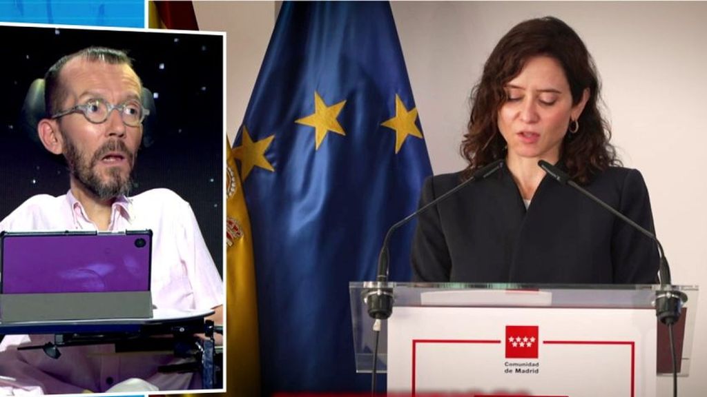 Echenique afirma "estar de acuerdo con Ayuso" con sus contundentes declaraciones: "Muy bien dicho"