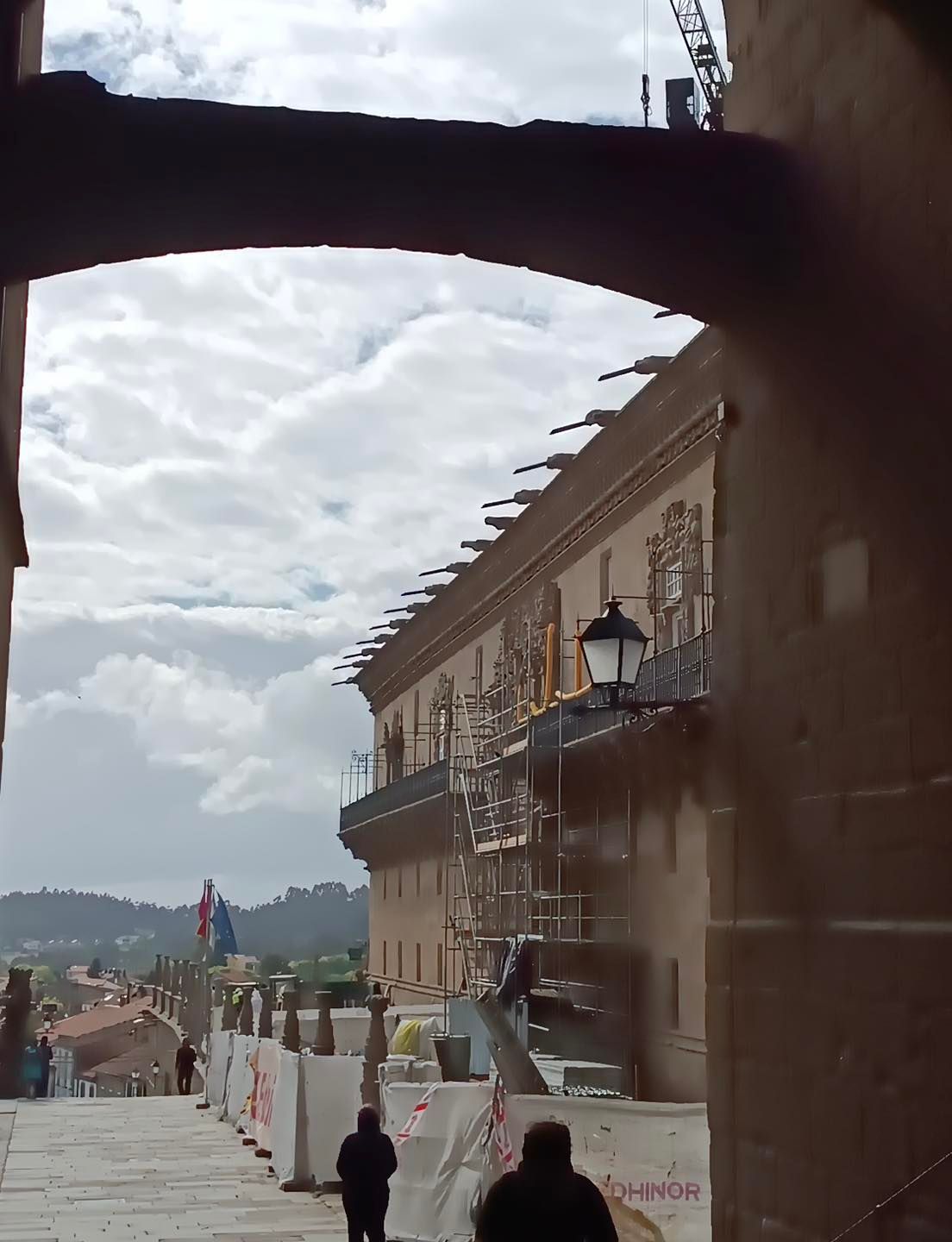 El Hostal de los Reyes Católicos está inmerso en unas obras que fueron autorizadas por la Xunta de Galicia