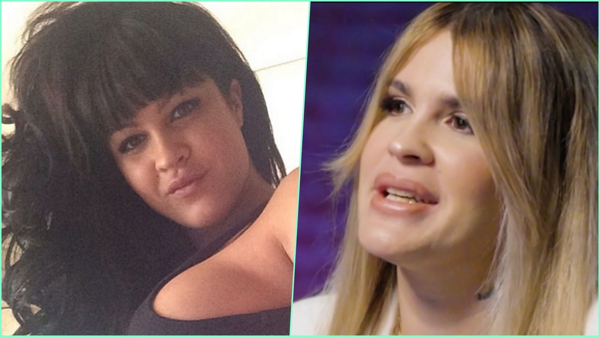 Fotomontaje de Ylenia en su adolescencia y en la actualidad