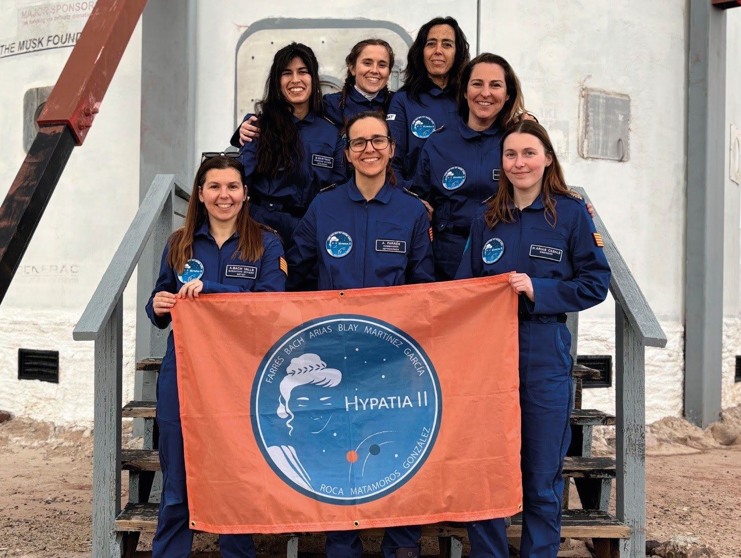 Las integrantes de la expedición Hypatia