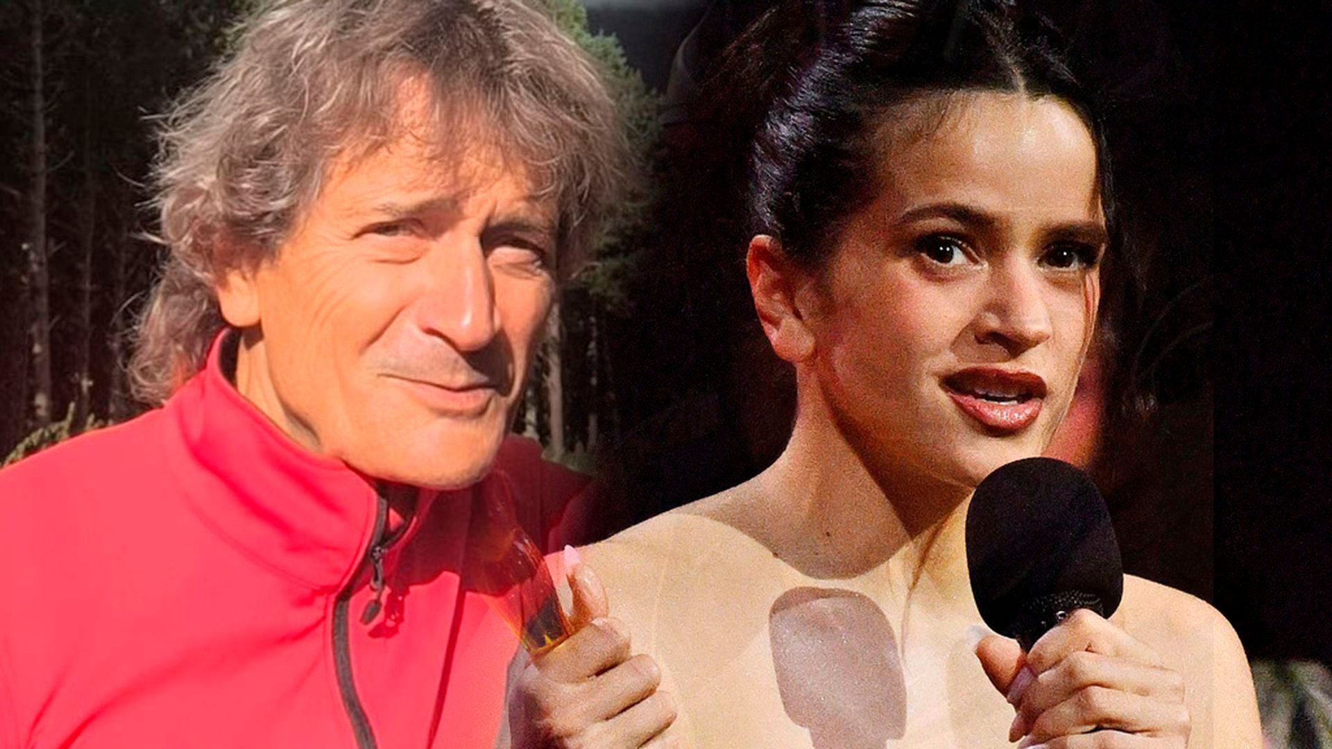 Rosalía y su padre, José Manuel Vila