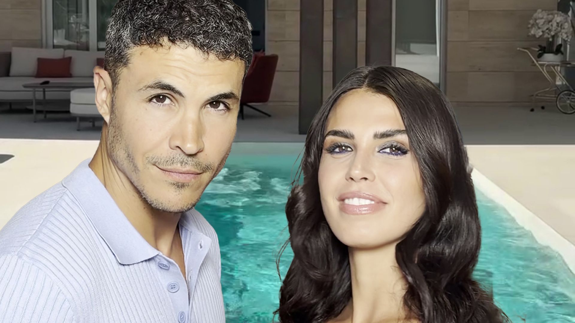 Sofía Suescun y Kiko Jiménez instalan una persiana solar en su piscina