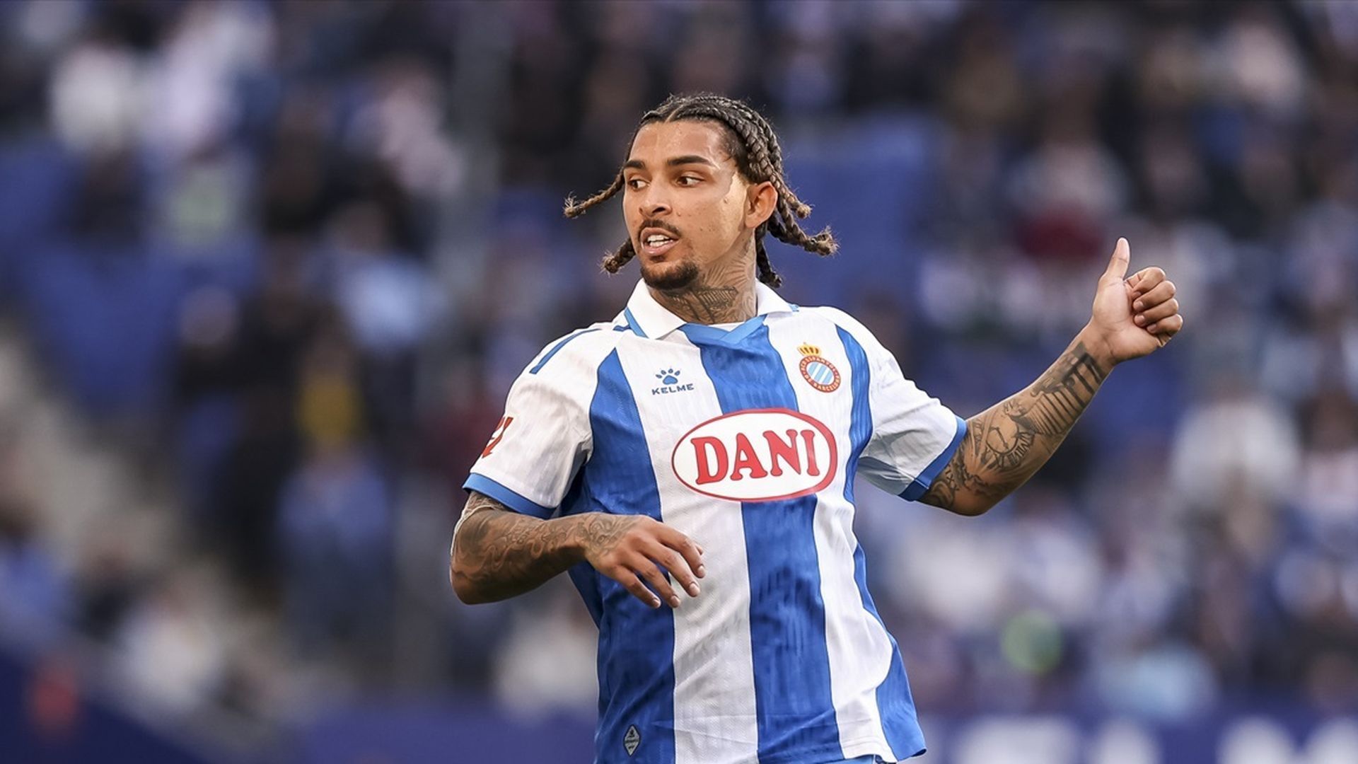 Tyrhys Dolan durante un partido del RCD Espanyol esta temporada