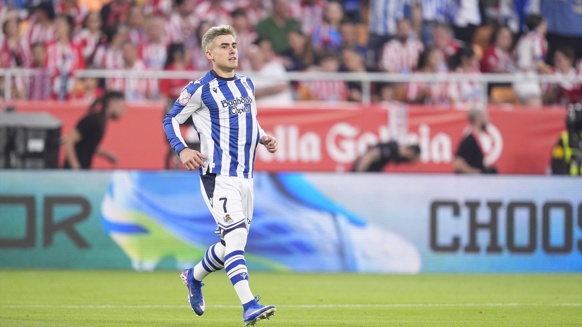 Ander Barrenetxea, en el Atlético de Madrid-Real Sociedad