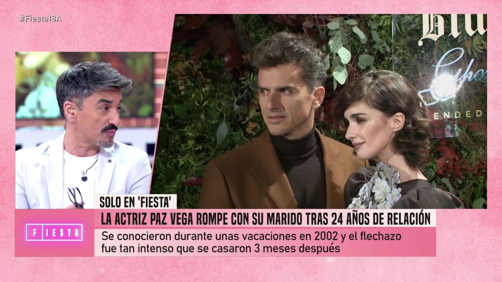 Diego Reinares da los detalles d ela ruptura de Paz Vega y Orson Salazar.