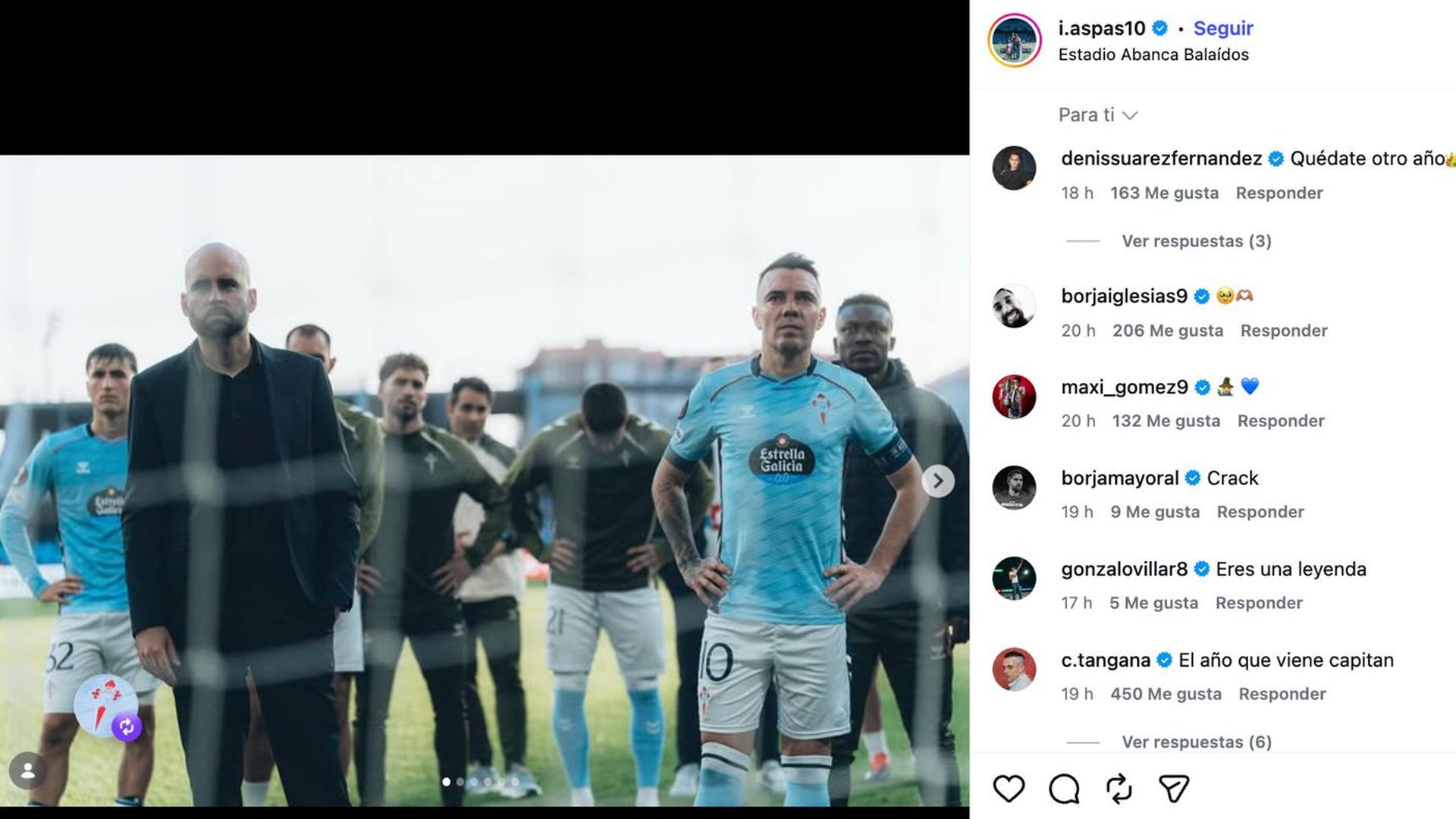 Instagram de Iago Aspas