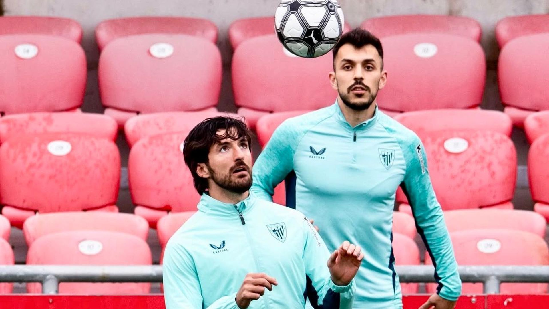 Control de Dani Vivian en un entrenamiento en Lezama