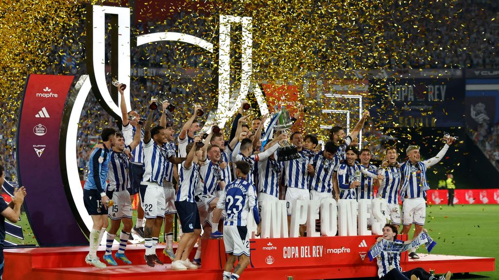 La Real Sociedad, campeón de Copa del Rey tras batir al Atlético de Madrid en los penaltis