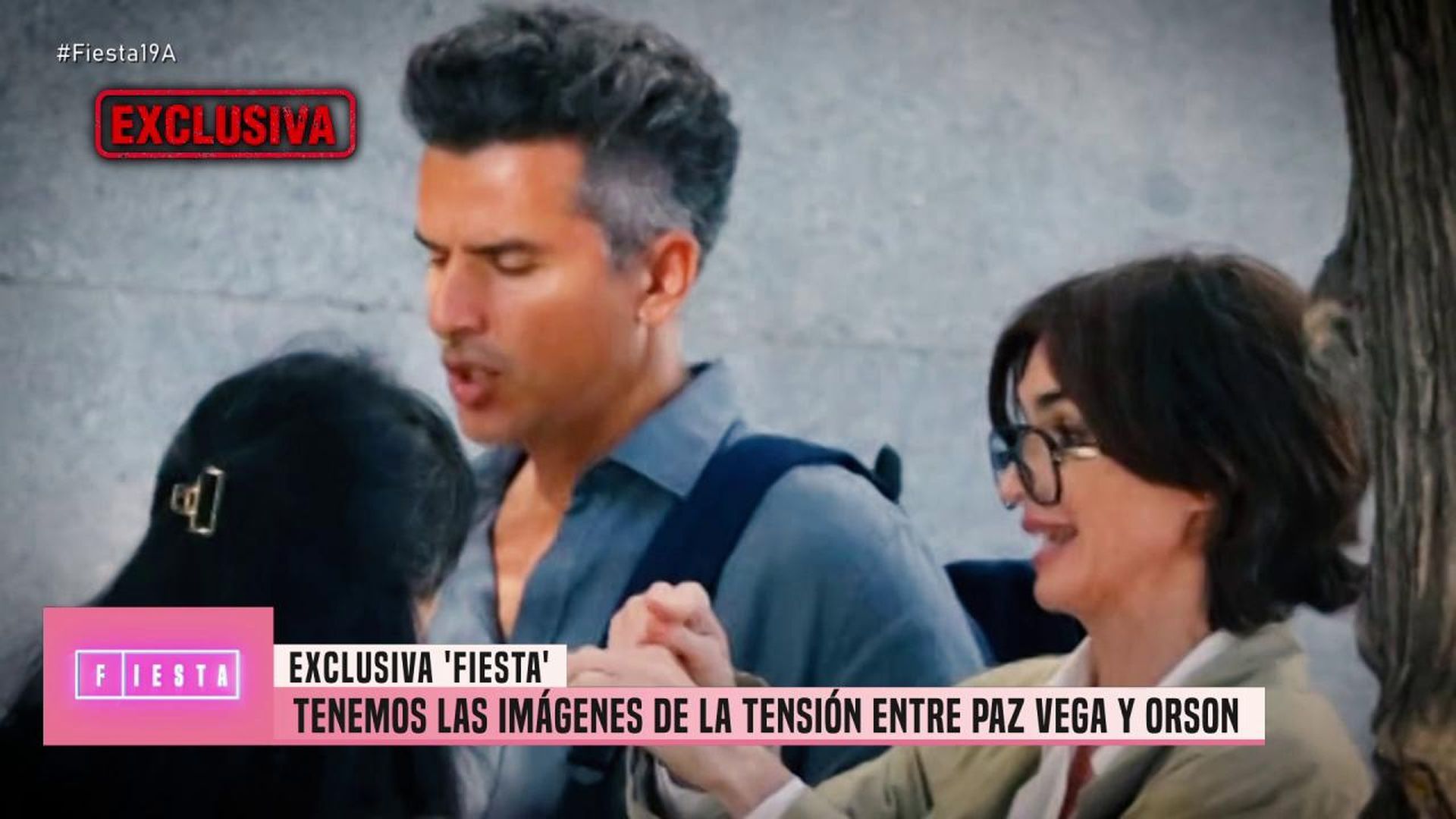Las tensas imágenes de Paz Vega y Orson Salazar