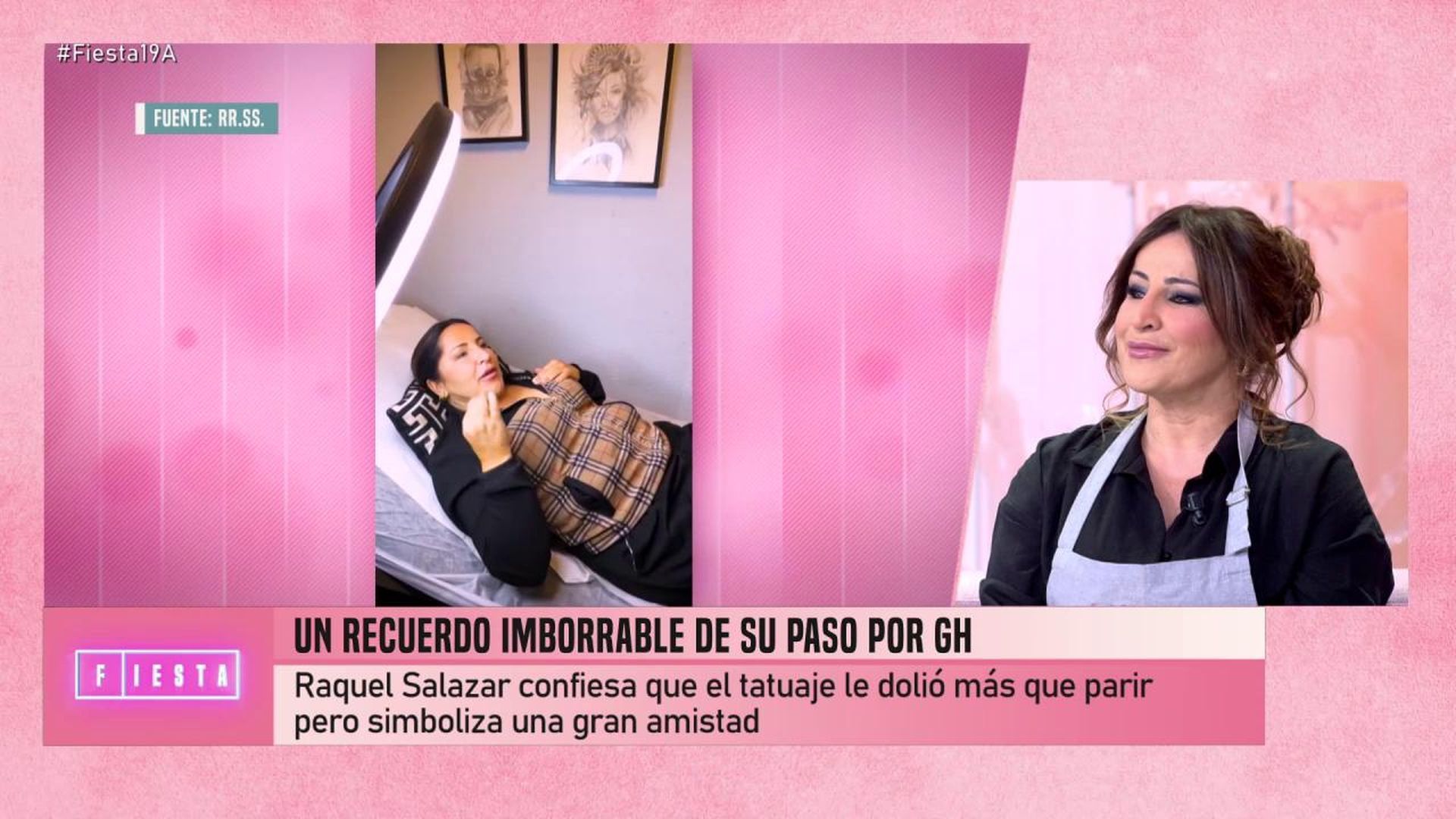 Raquel Salazar se tatúa un roedor en el pecho