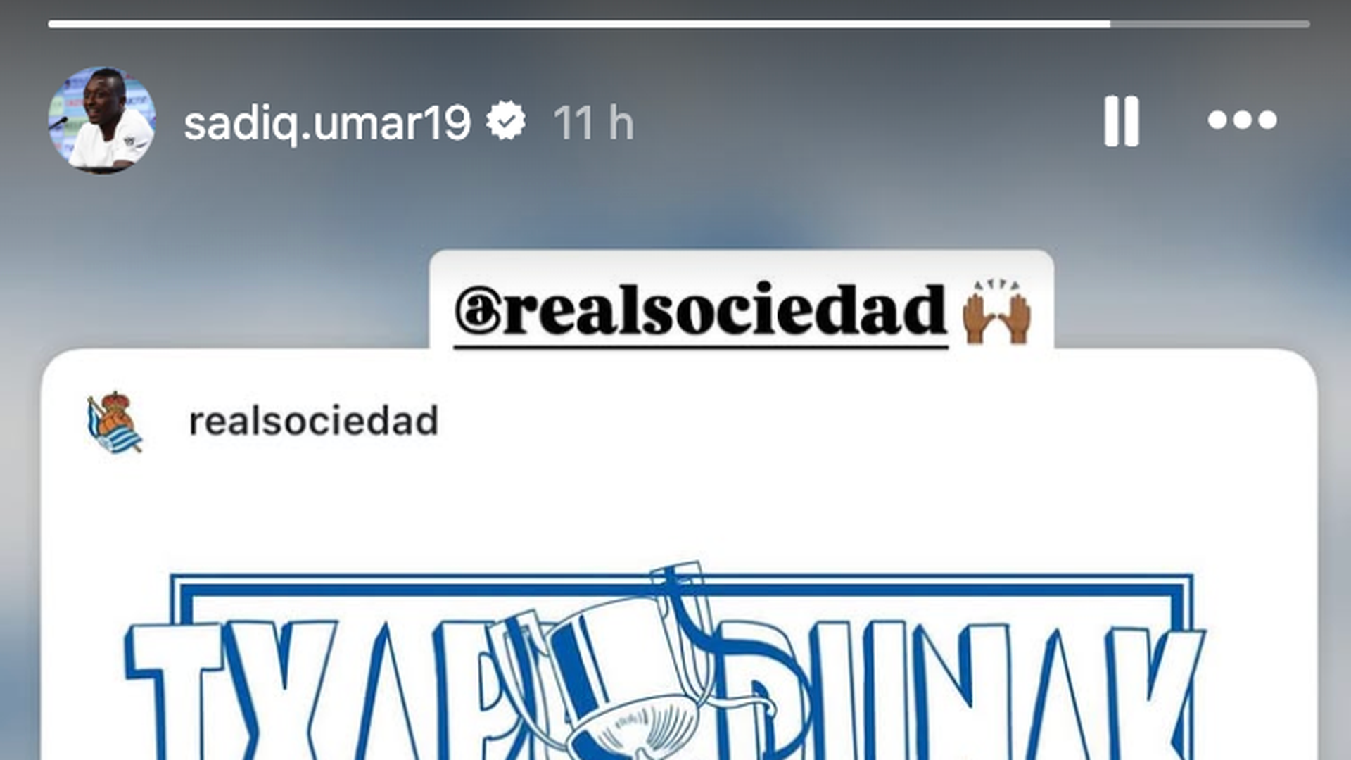 Sadiq celebra la Copa