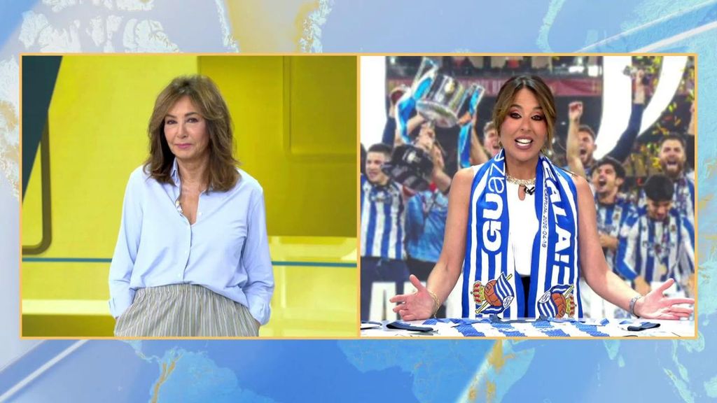 El 'pique' futbolero de Ana Terradillos y Ana Rosa tras la victoria de La Real: "Ganar por penaltis, es como echar la primitiva"