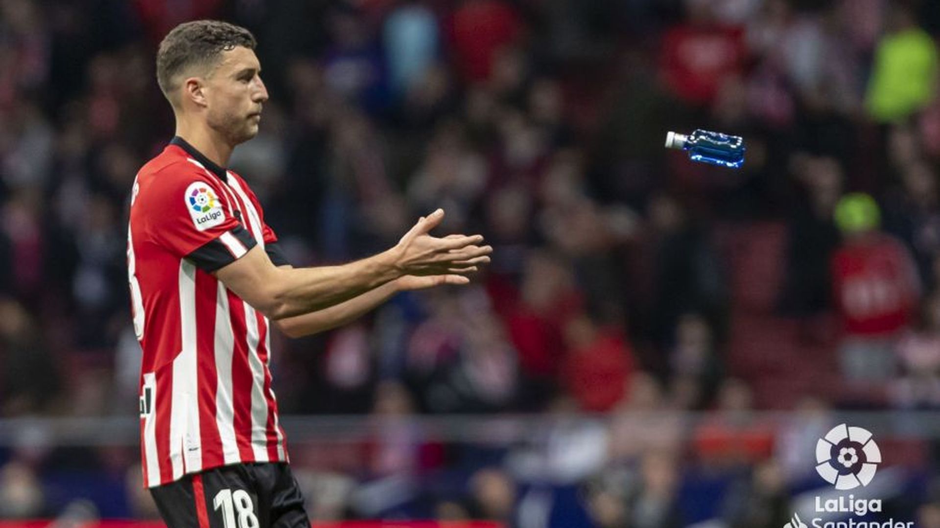 Oscar de Marcos durante un partido del Athletic Club